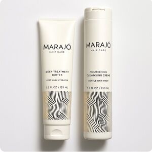 Bundle 2pc Marajo Cleansing Crème + Deep Treatment Butter Hair Care Set NEW